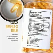 Maxler USA Omega-3 Gold 120 гел. капсул