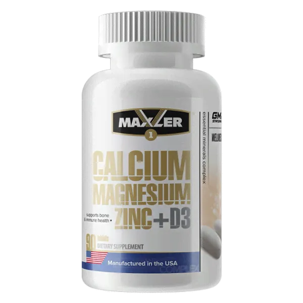 Maxler Calcium Zinc Magnesium + D3 90 таб N-1