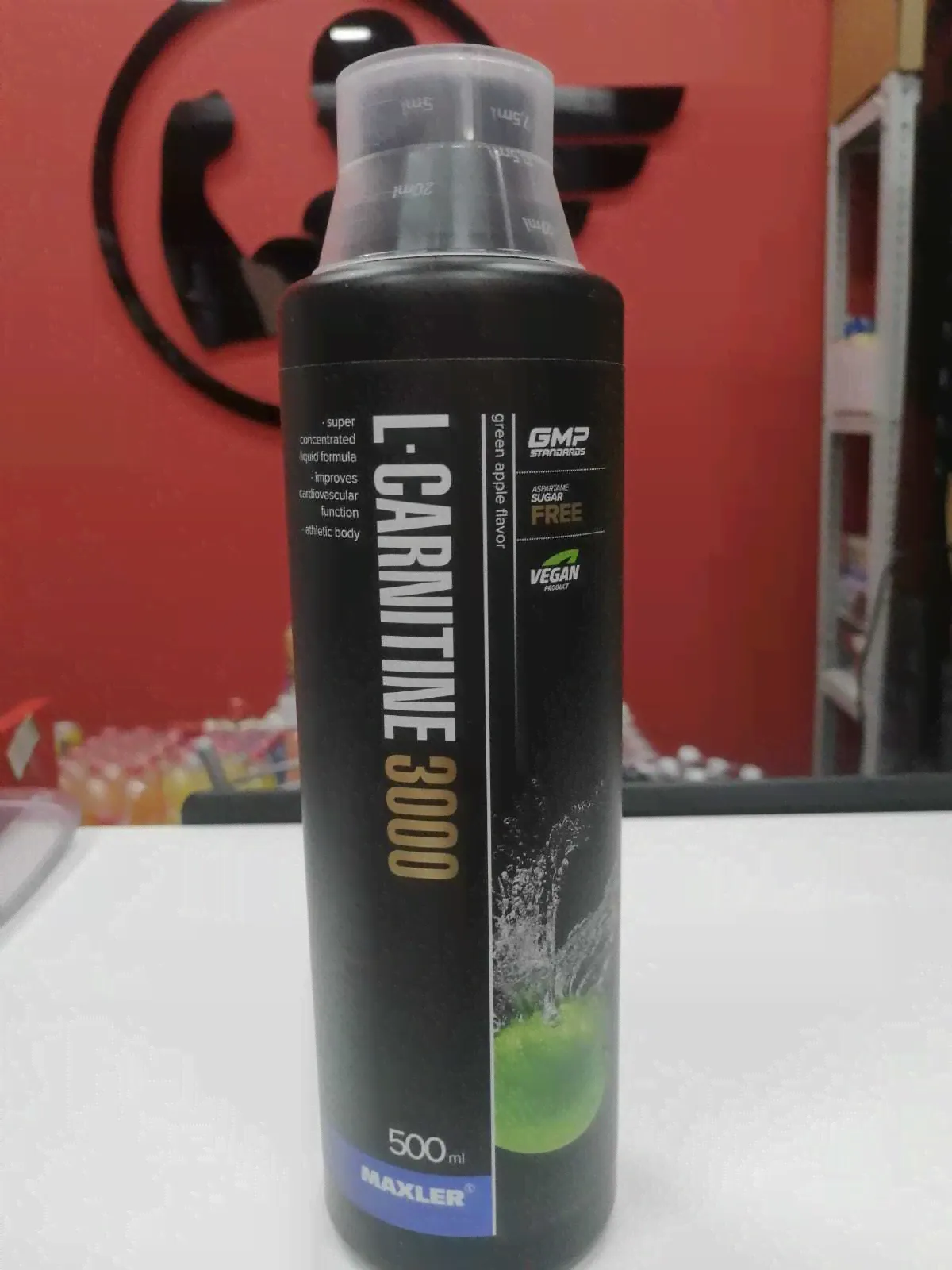 Л-карнитин L-Carnitine 3000 500 мл зеленое яблоко Maxler