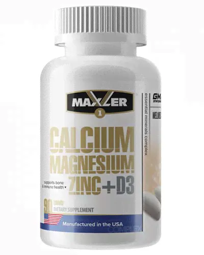 Calcium Zinc Magnesium+D3 90 табл (Maxler)-0