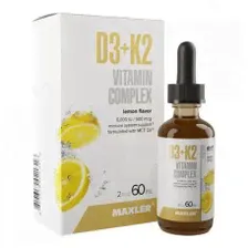 Maxler D3+K2 Vitamin Complex drops 60 миллилитров