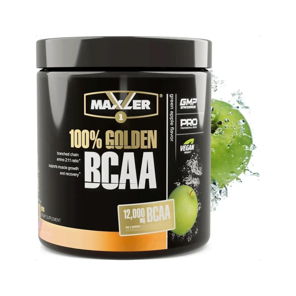 Maxler 100% Golden BCAA, 210 гр (Зеленое яблоко)