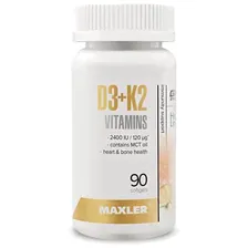 Maxler Vitamin D3 2400UI +K2 90 капсул