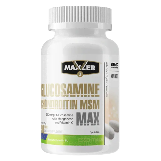 Maxler Glucosamine Chondroitin MSM Max (Глюкозамин и Хондроитин + МСМ) 90 таблеток-0
