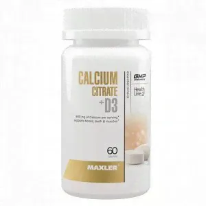 Кальций MAXLER Calcium Citrate + D3 - 60 таб-2