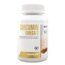 Куркумин Maxler Curcumin + Omega-3 - 60 капсул