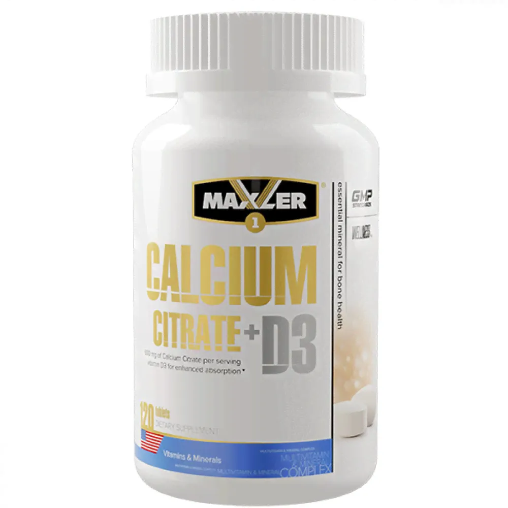Maxler Calcium Citrate + D3 120 табл.