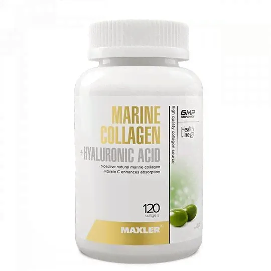 Maxler Marine Collagen + Hyaluronic Acid 120 кап-0