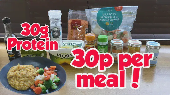 CHEAPEST MEAL PREP POSSIBLE! 30G VEGAN PROTEIN BODYBUILDING MEAL PREP