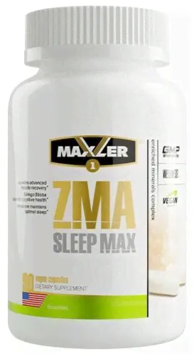 ЗМА Maxler ZMA Sleep Max (цинк, магний, витамин B6, мелатонин), 90 капсул-0
