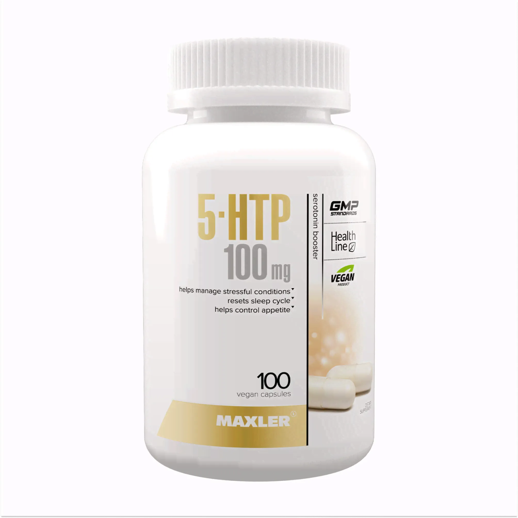 5-Гидрокситриптофан Maxler 5-HTP, 100 вегетарианских капсул-0