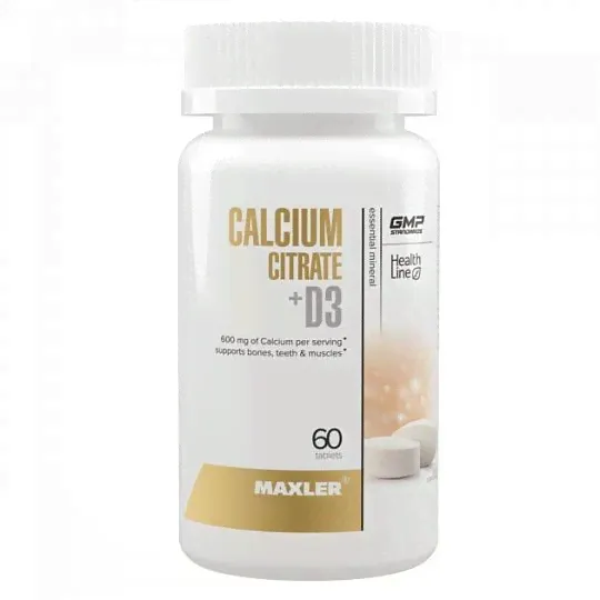 Maxler Calcium Citrate+D3 60 таб-0