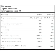 Витамины Maxler Curcumin Omega-3 60 капс