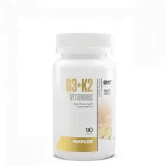 Витамин Д MAXLER Vitamin D3 600МЕ + K2 - 90 капс.-0